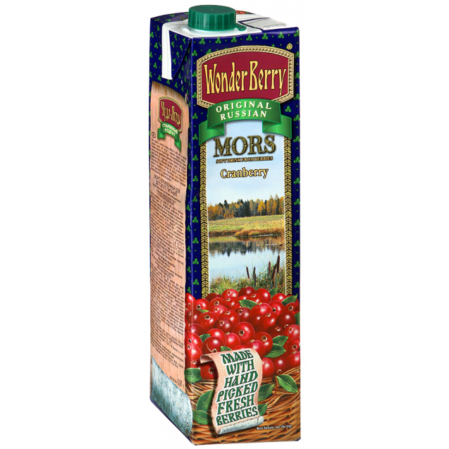 Original Russian Mors "Wonder Berry - Cranberry" (Tetra Pak 0.97L)