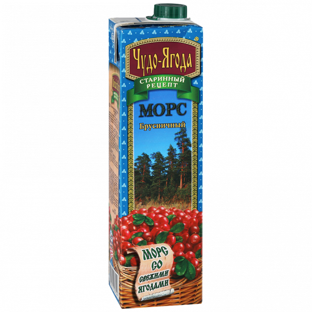 Original Russian Mors "Wonder Berry - Red Whortleberry" (Tetra Pak 0.97L)